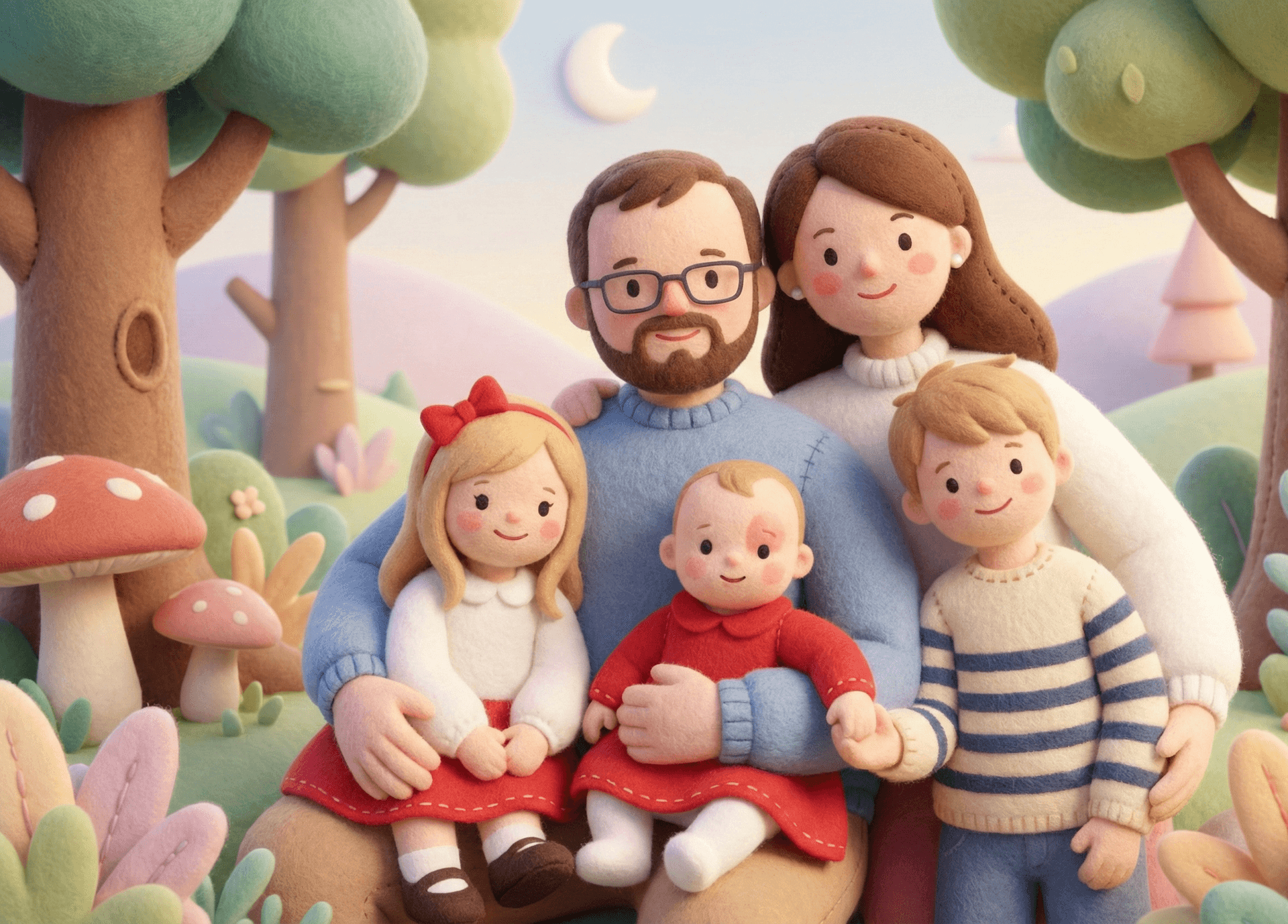 Janko and Sara with their three children