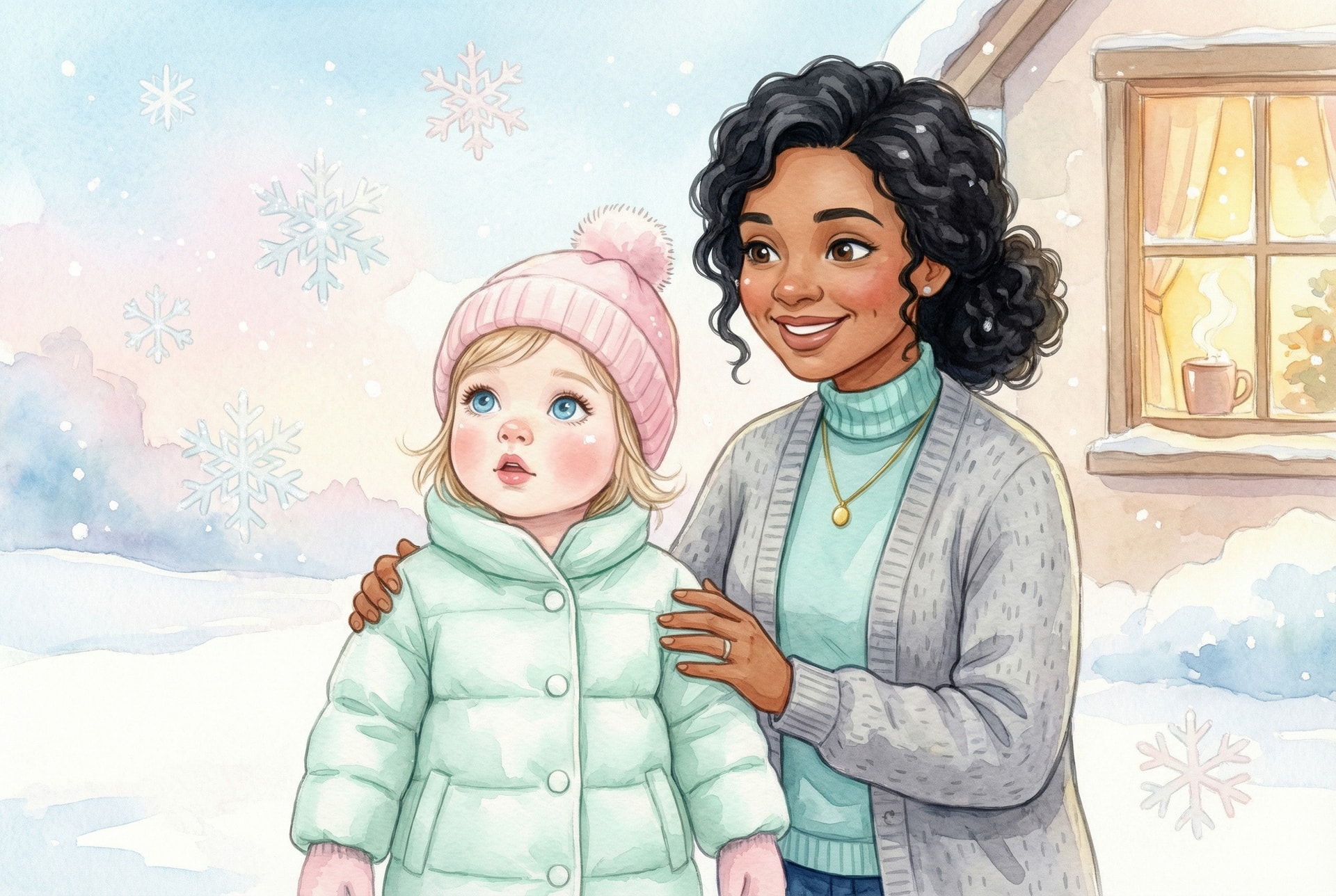 Lena's First Snow Day