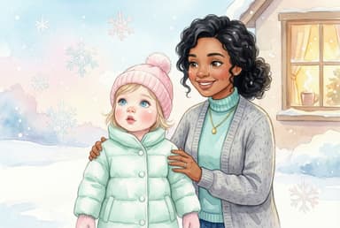 Lena's First Snow Day