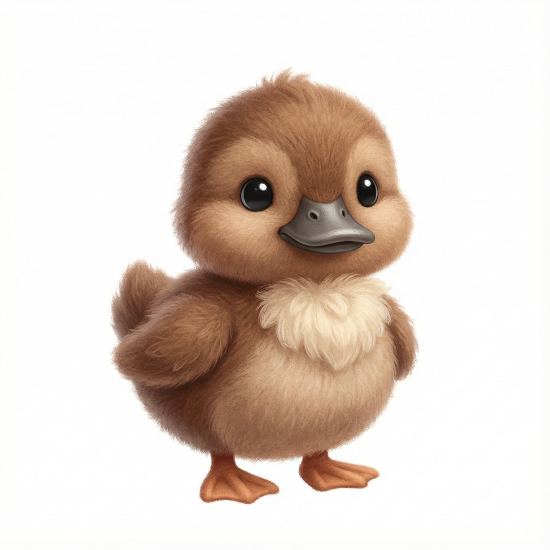 Tiny Brown Duckling