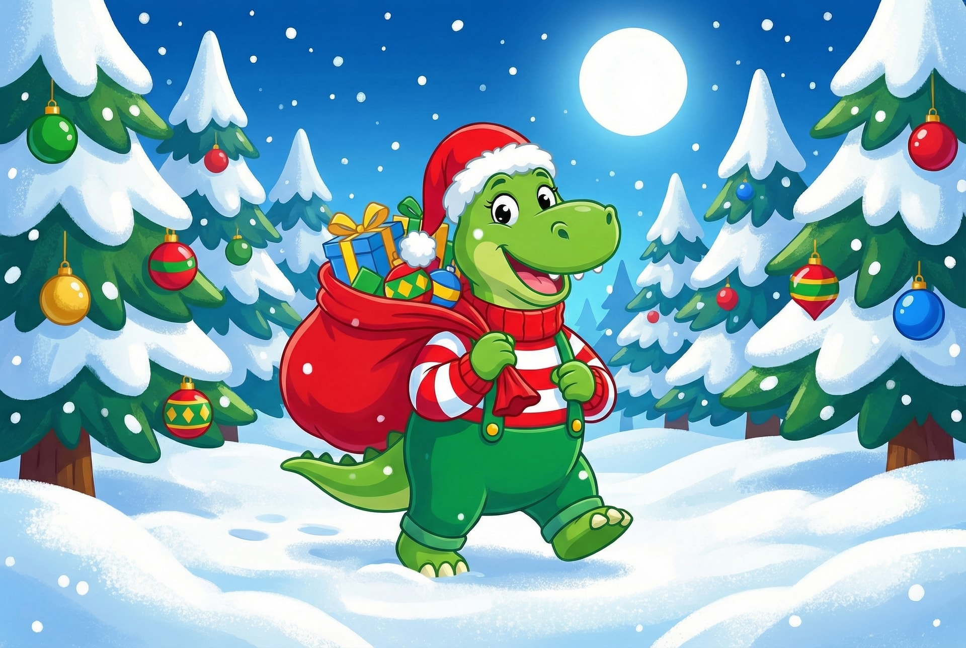 Santa Saurus Stomps