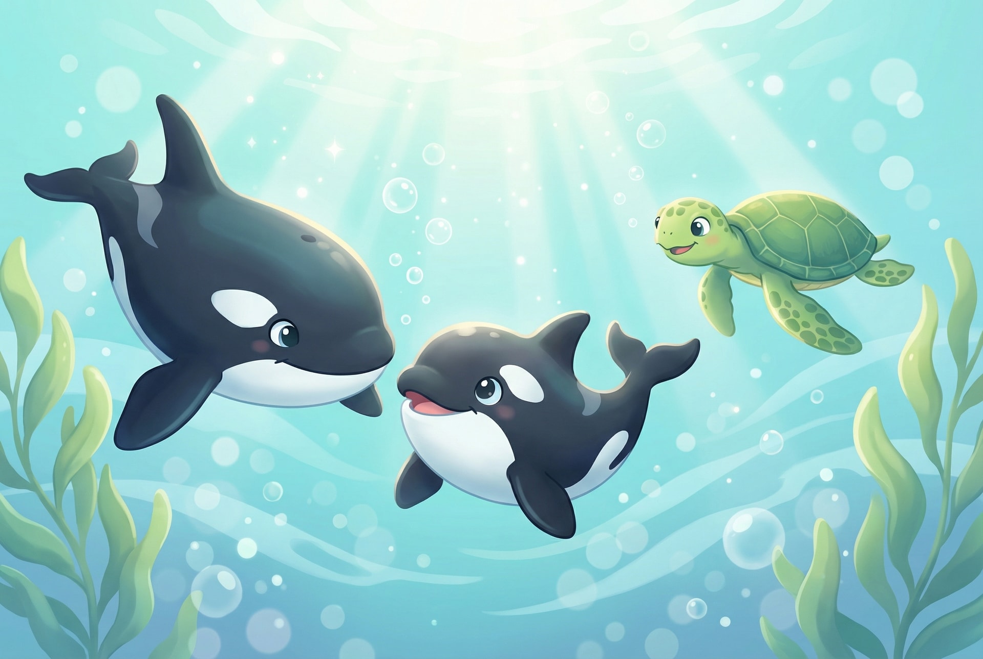 Oona Orca’s First Big Swim