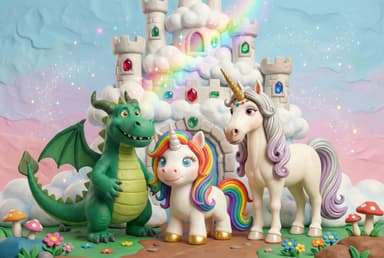 Marshall and the Rainbow Castle in the Sky