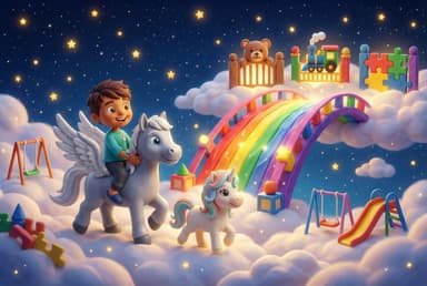 Rowan and the Rainbow Toy Bridge