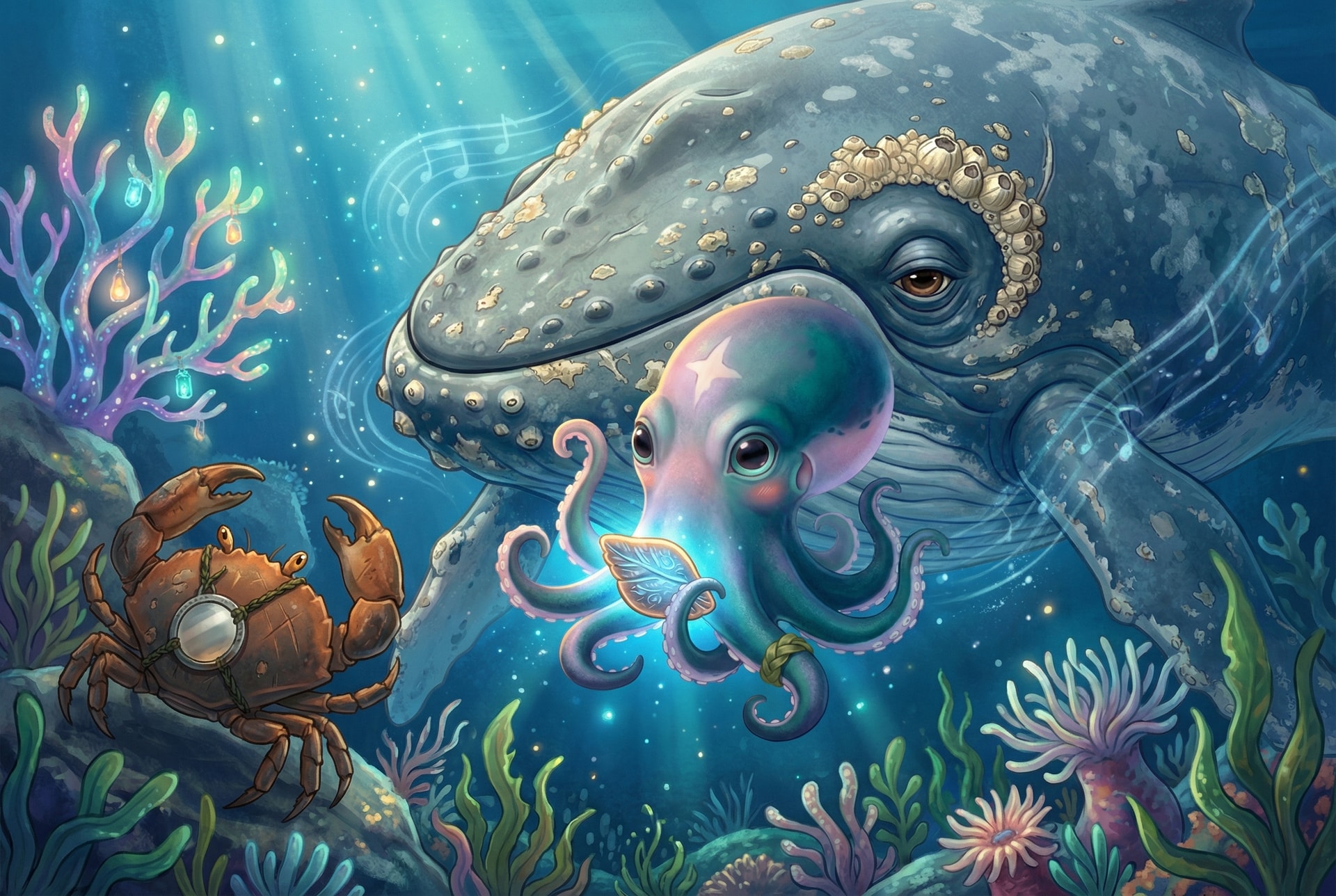 Coral Wishes and the Grammar of Whalesong