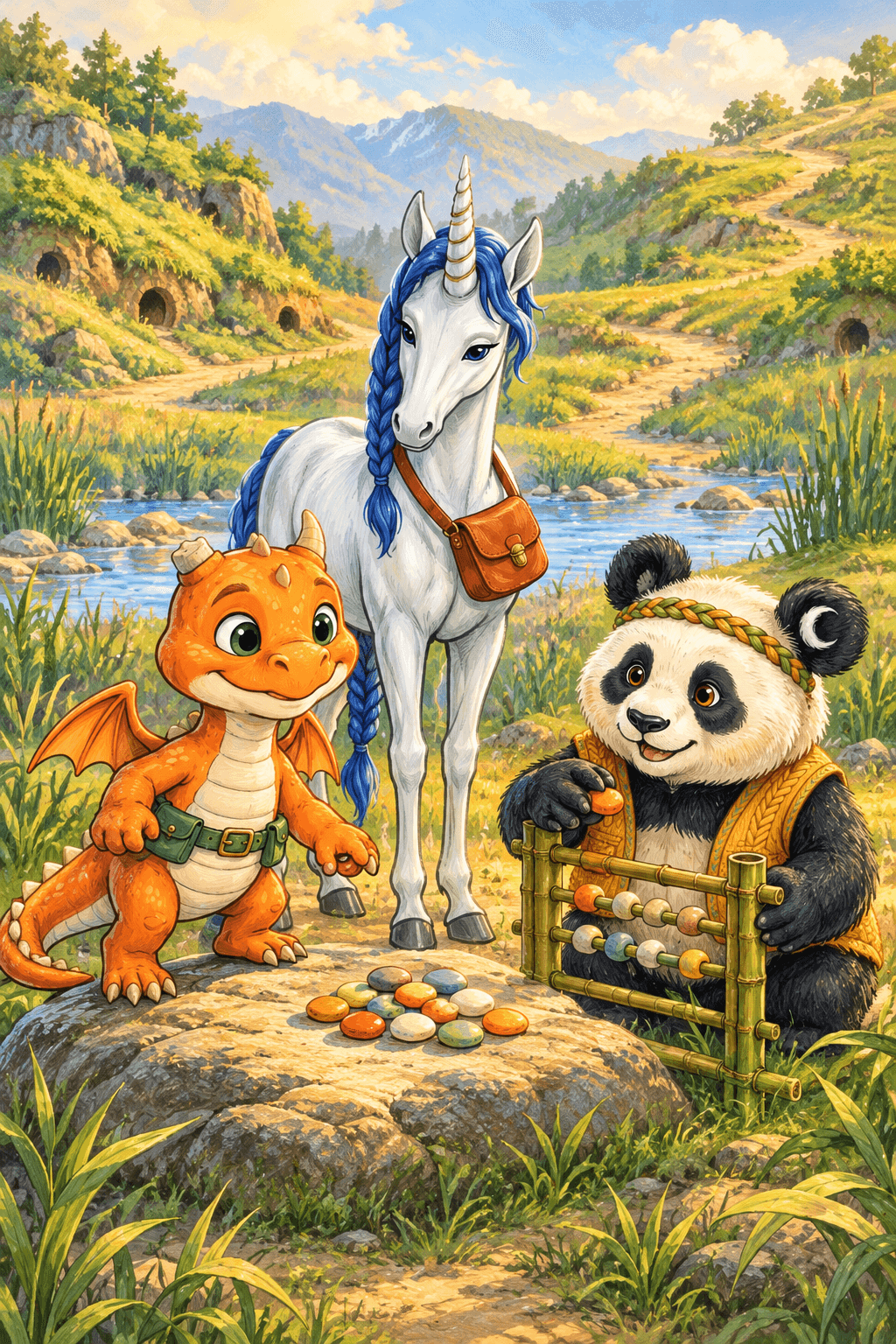 Zmajček, samorog in panda: matematična patrulja